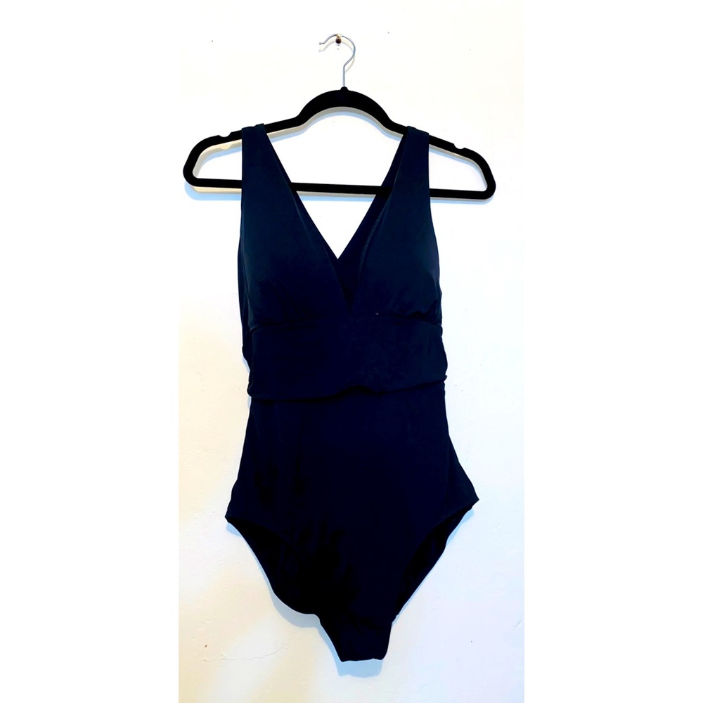 Calia Black Full Coverage One piece Swim